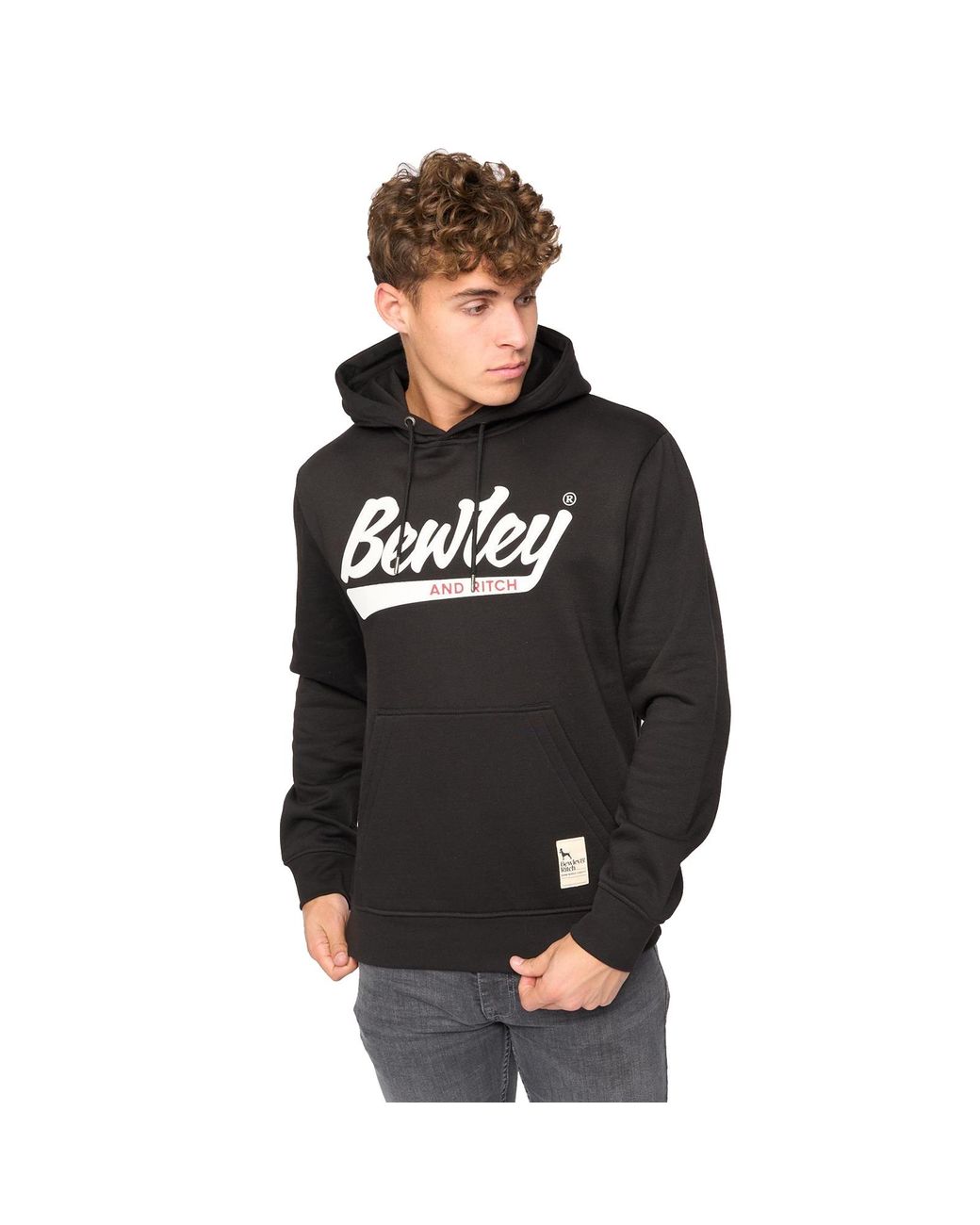Bewley & Ritch Black Macklin Hoodie for men