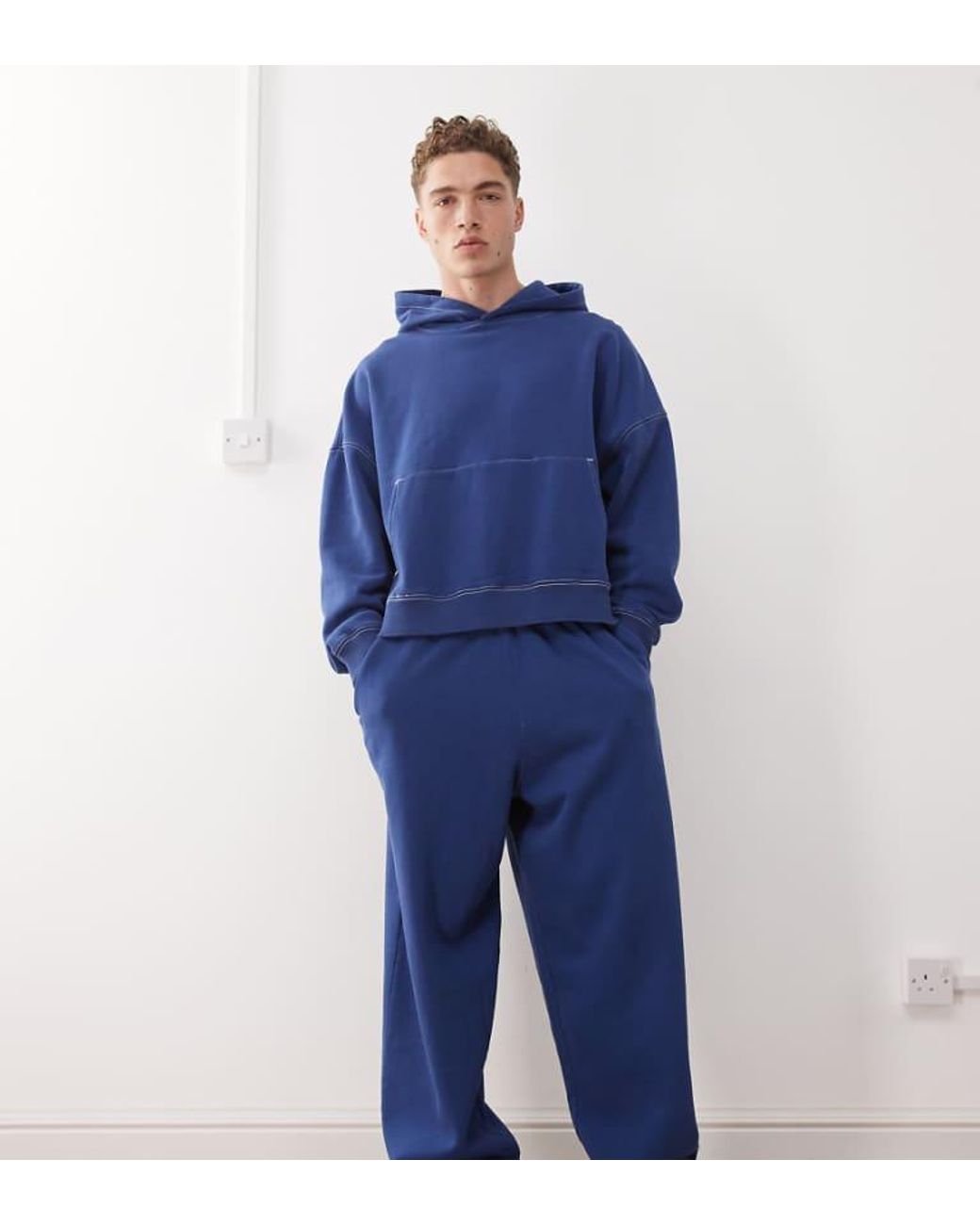 Collusion Blue Baggy Relaxed Jogger for men