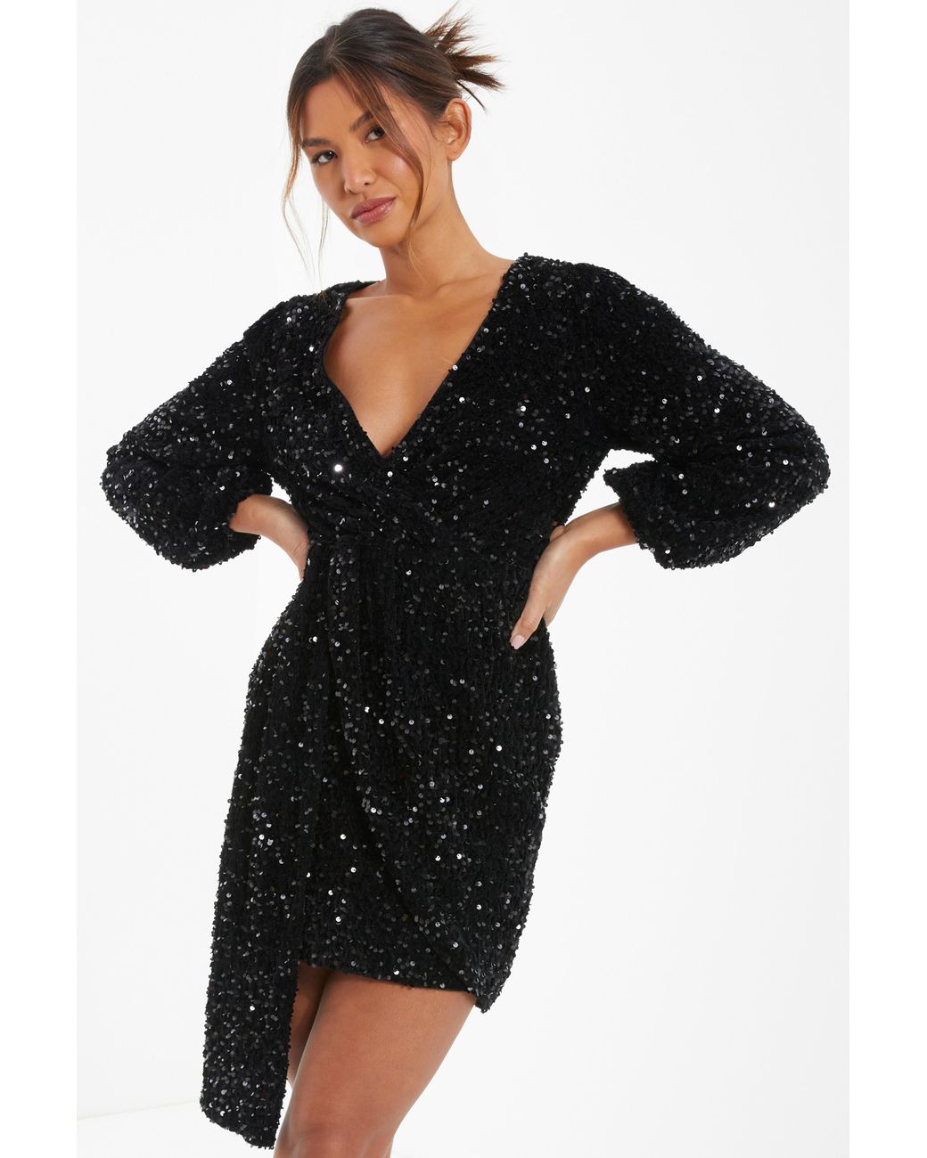 black textured dress Black Textured Midi Dress - All Dresses