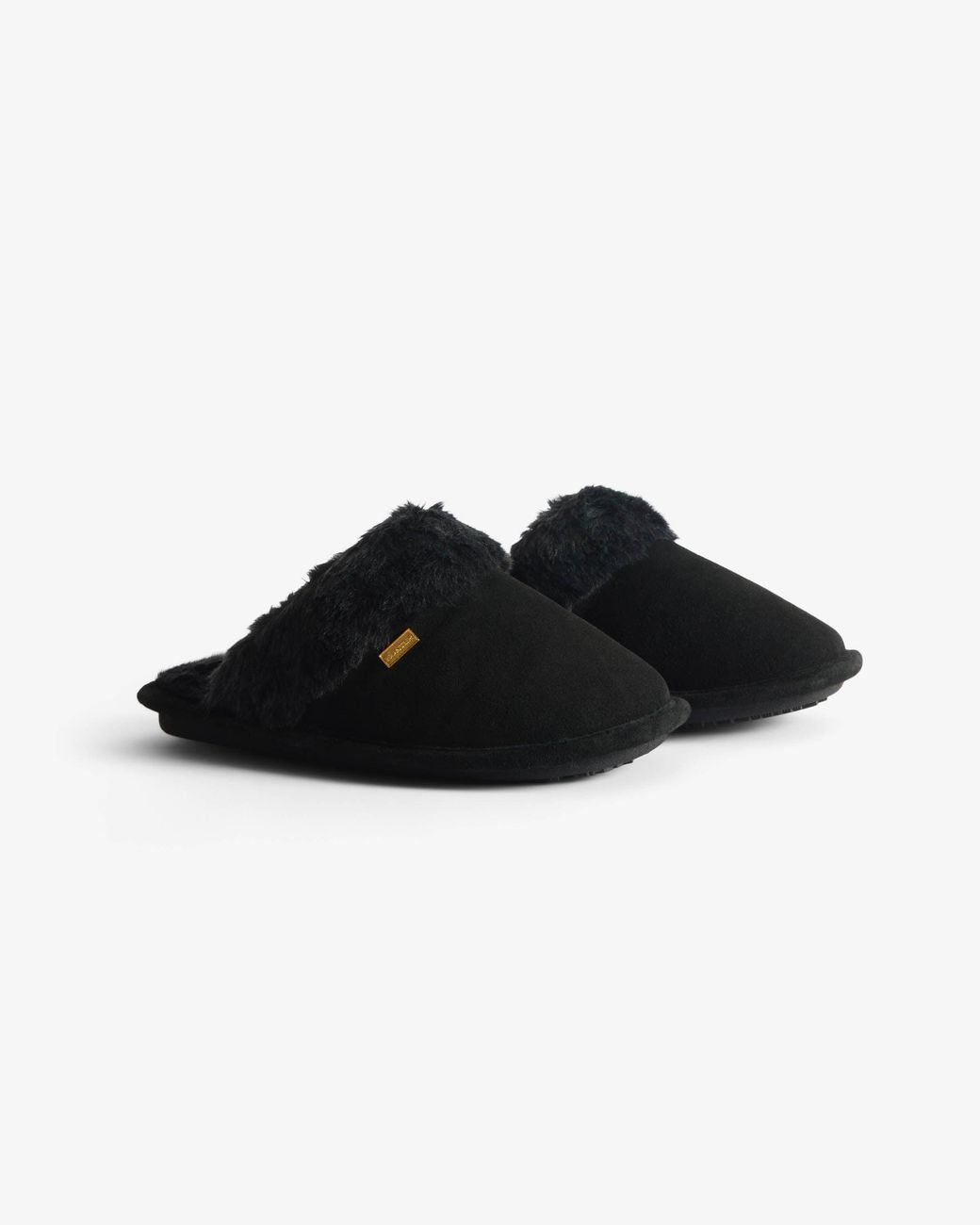 Hunter Black Mule Slipper