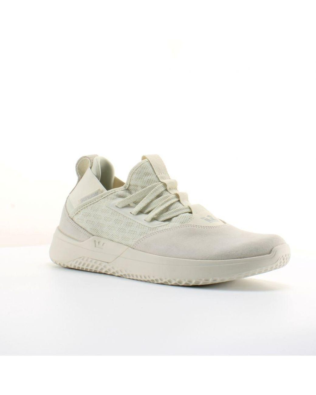 Supra Gray Titanium Synthetic Lace Up Trainers 05673 125 for men