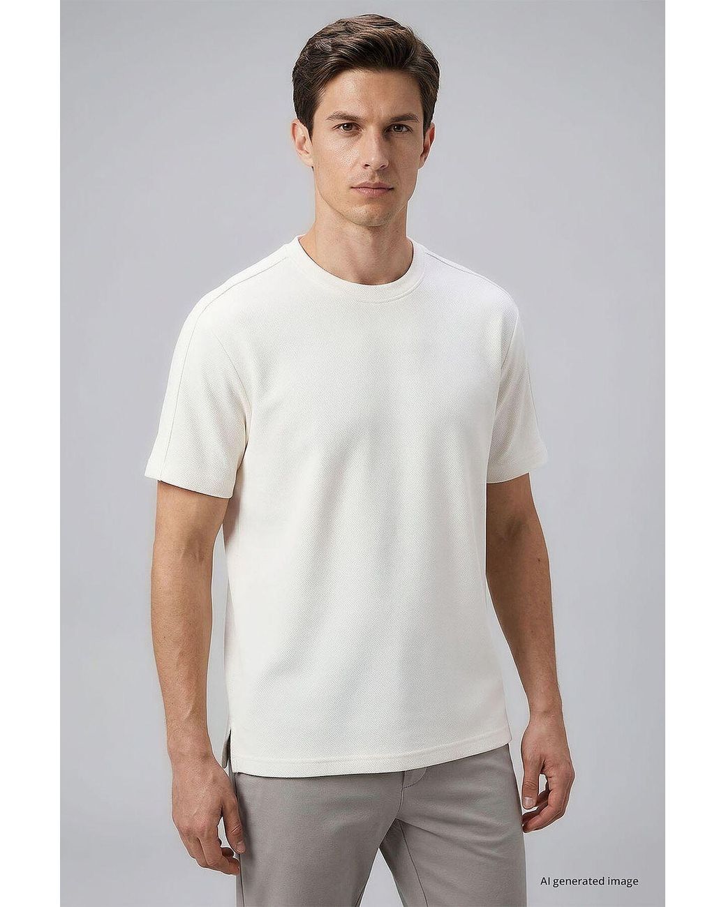 TOMMY LIFE Black Viscose Blend T-Shirt for men
