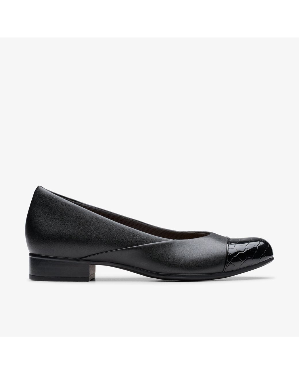 Clarks Black Juliet Rise Leather Shoes