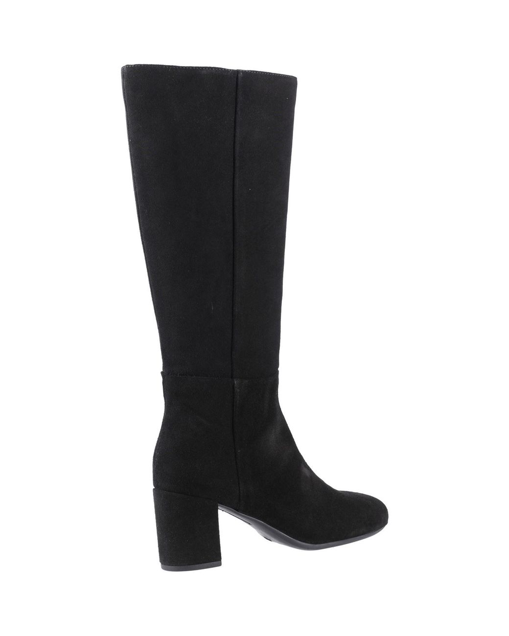 Hush Puppies Black Oprah Suede Heeled Knee High Boots