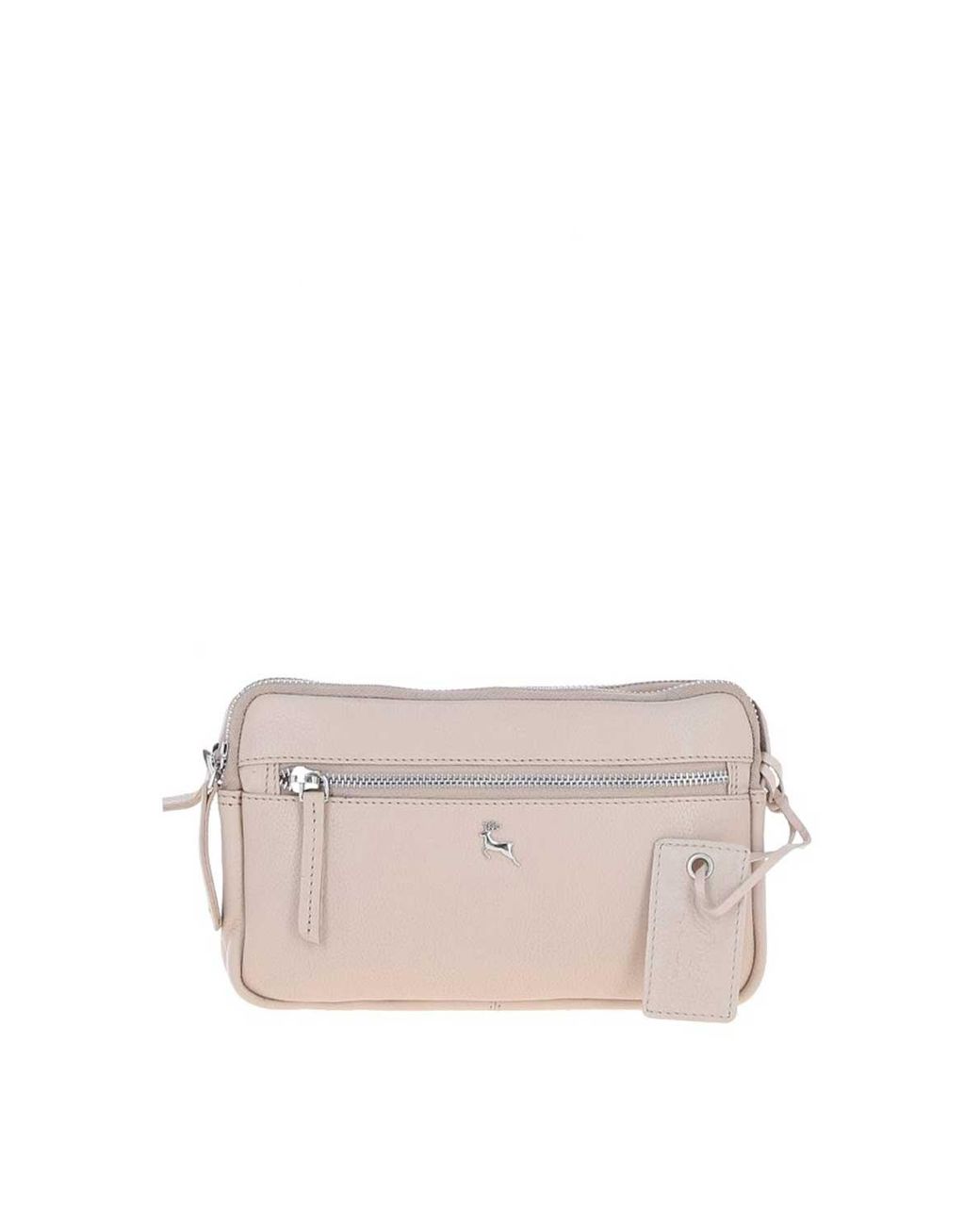 Ashwood Leather Gray 'Sterling' Real Crossbody Bag