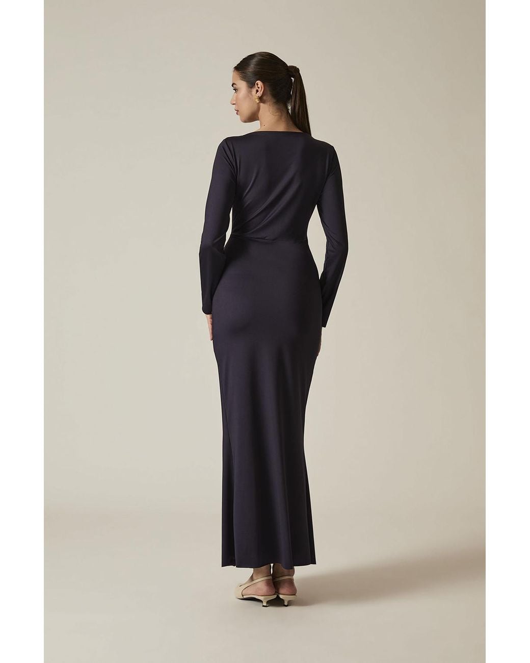 James Lakeland Blue Sculpted Maxi Dress