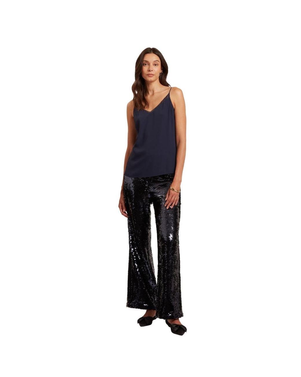 Ted Baker Blue Chiffon Insert Cami Top