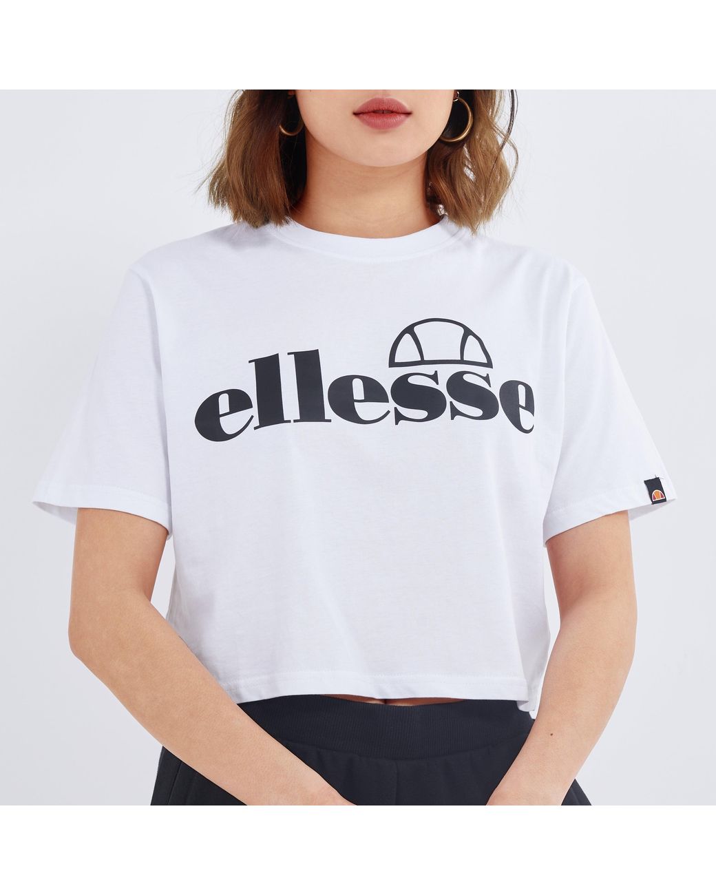 Ellesse Blue Silo Cropped T-Shirt