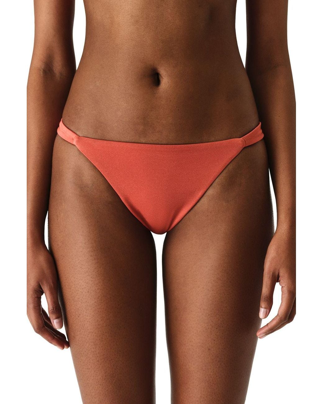 Penti Red Koral Merin Side Mid Waist Bikini Bottom