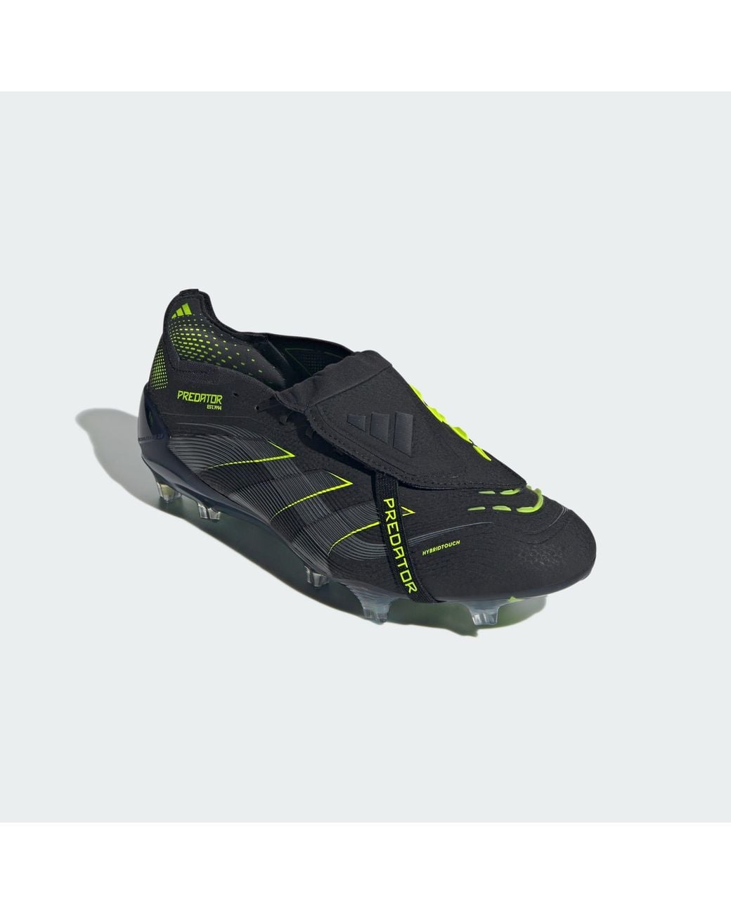 Adidas Originals Black Predator Elite Fold-Over Tongue Firm Ground Boots