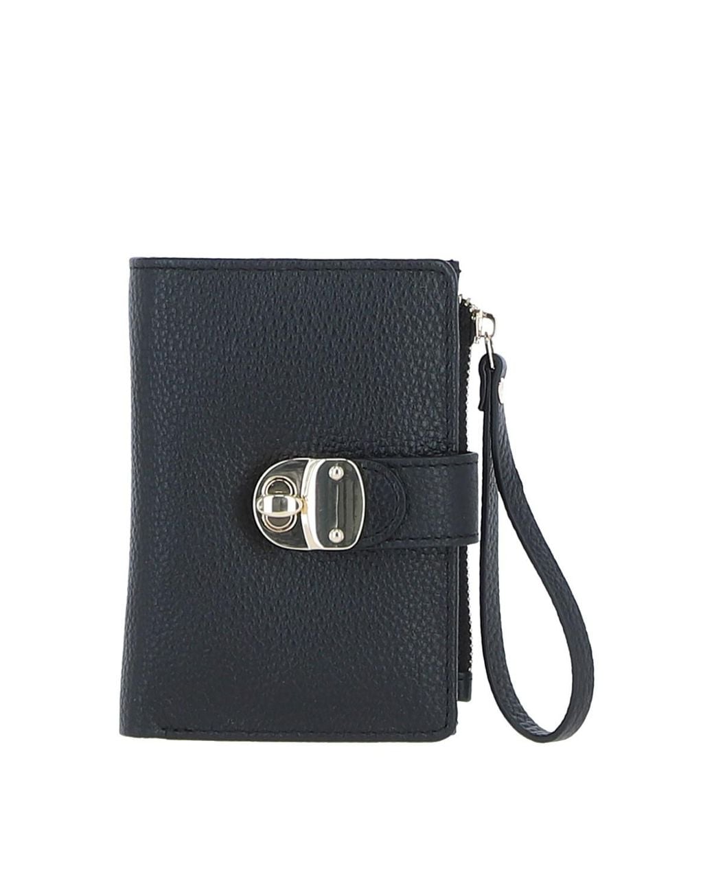 Ashwood Leather Black 'Amarella' Real Purse