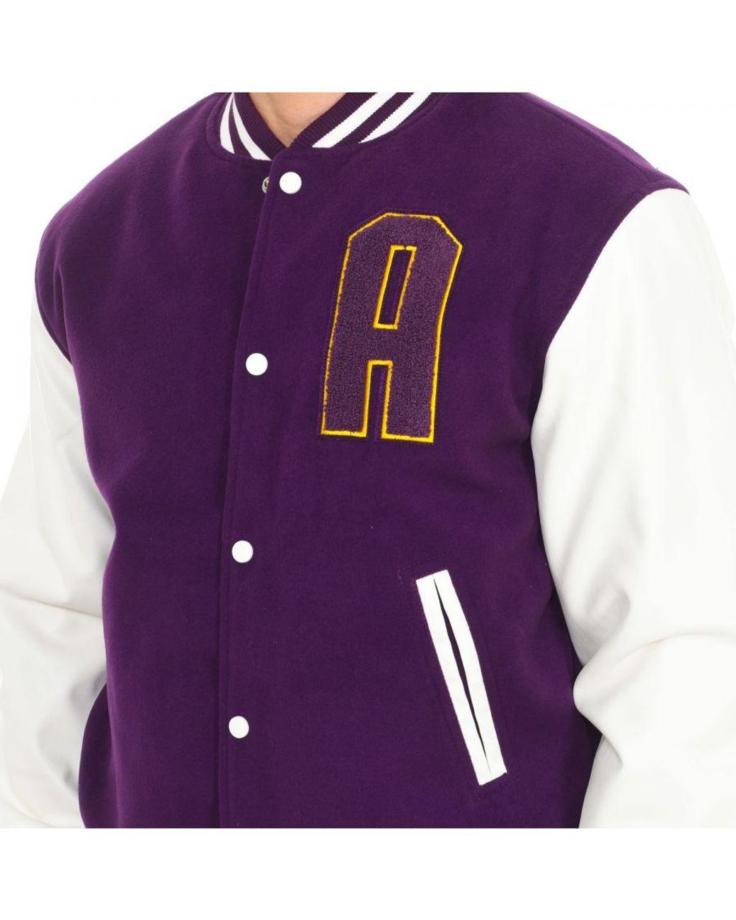 Attica Sporting Goods Purple At-Fw22-009 Baseball Jacket for men
