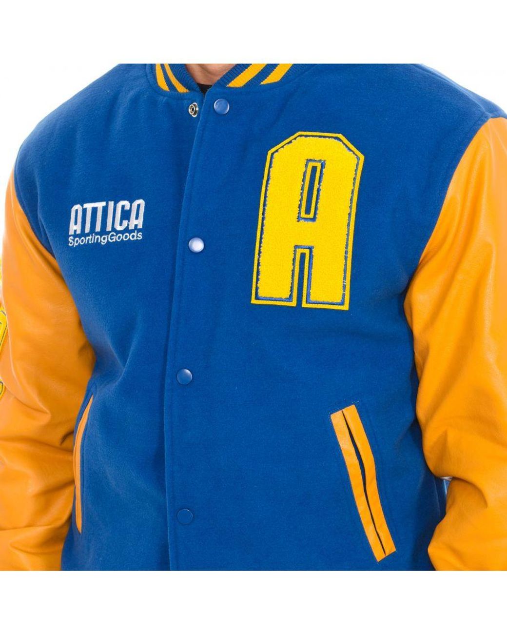 Attica Sporting Goods Blue At-Fw22-016 Baseball Jacket for men