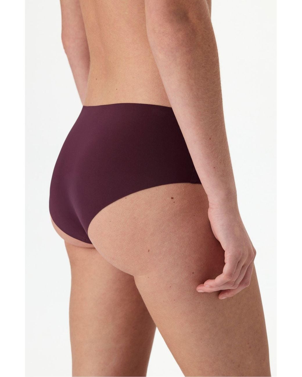 Penti Purple No-Show Laser Cut Hipster Briefs