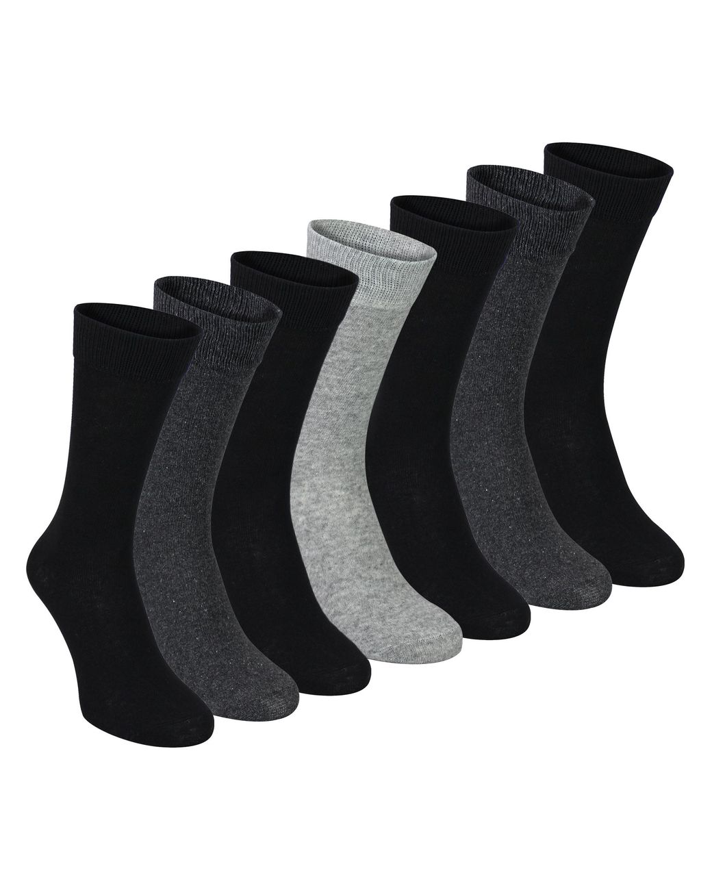 Sock Snob Black 7 Pack Classic Suit Socks for men