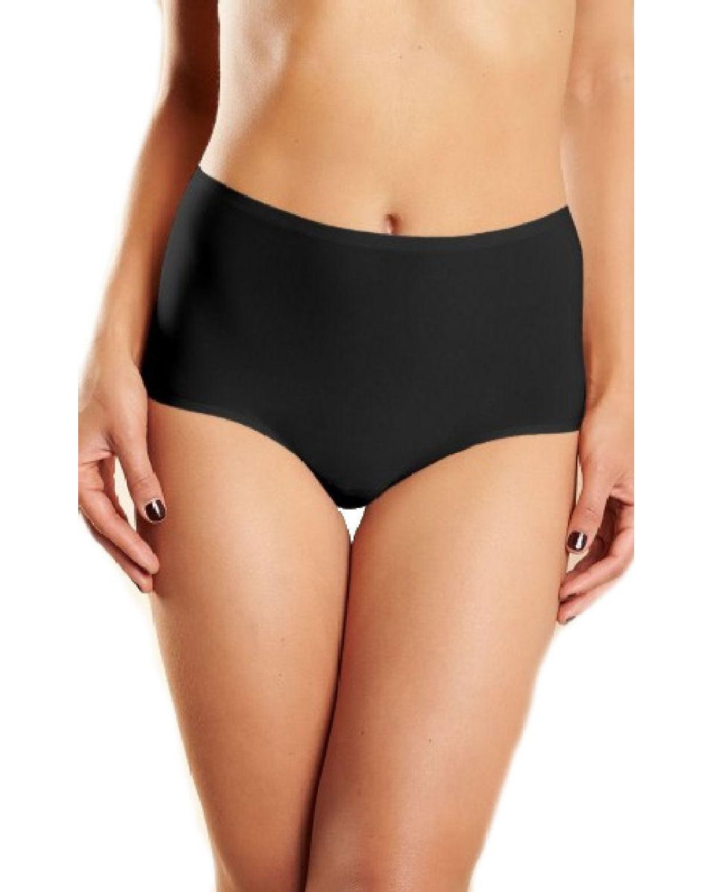 Chantelle Black Soft Stretch High Waist Brief