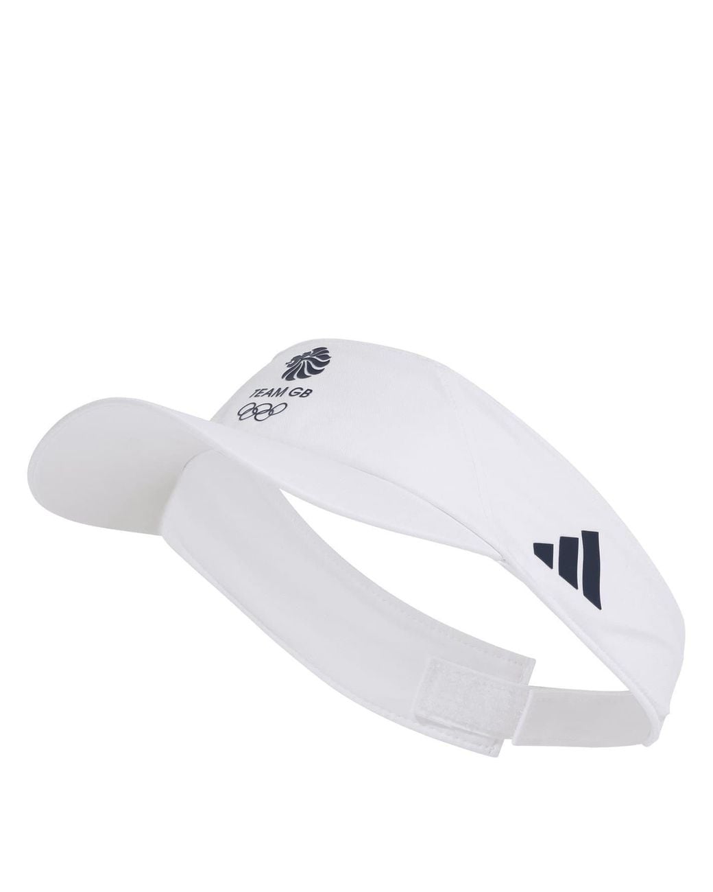 Adidas White Accessories Team Gb Pre Curved Visor With Logo for men