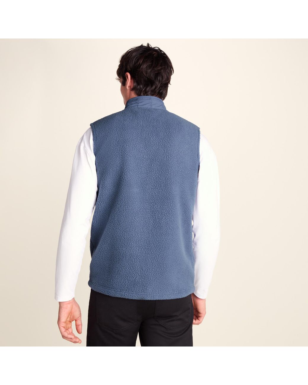 TOG24 Blue Tony Padded Sherpa Gilet for men