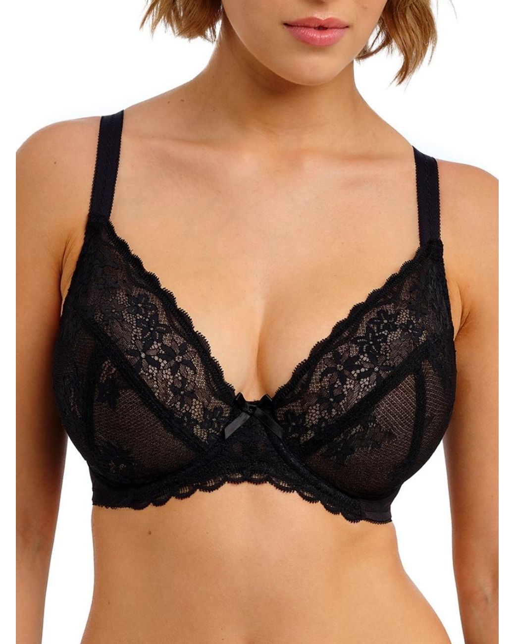 Freya Black Quinn Plunge Bra