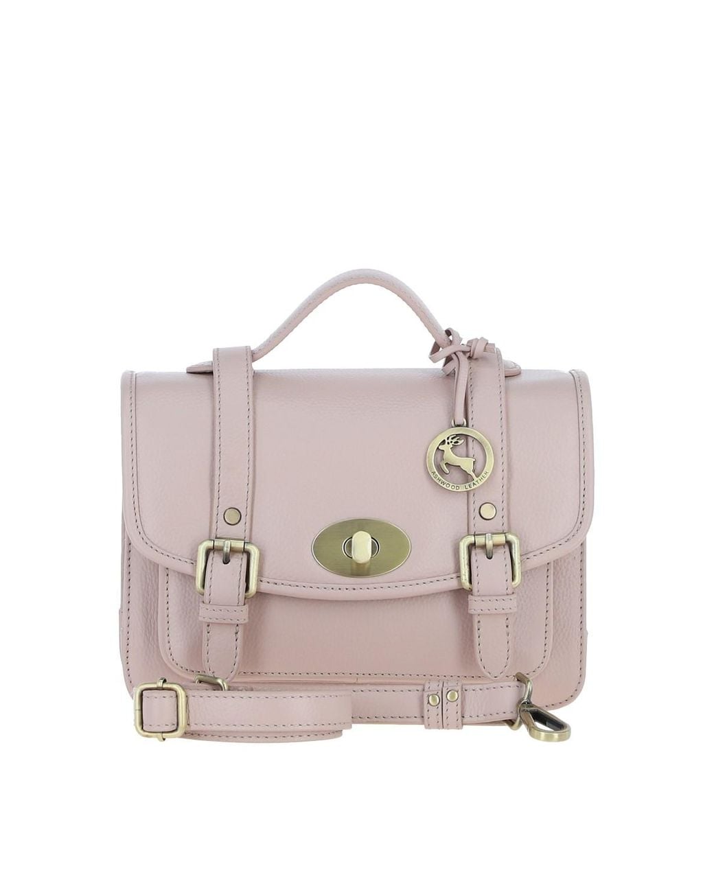 Ashwood Leather Pink Stylish Real Large Satchel Bag