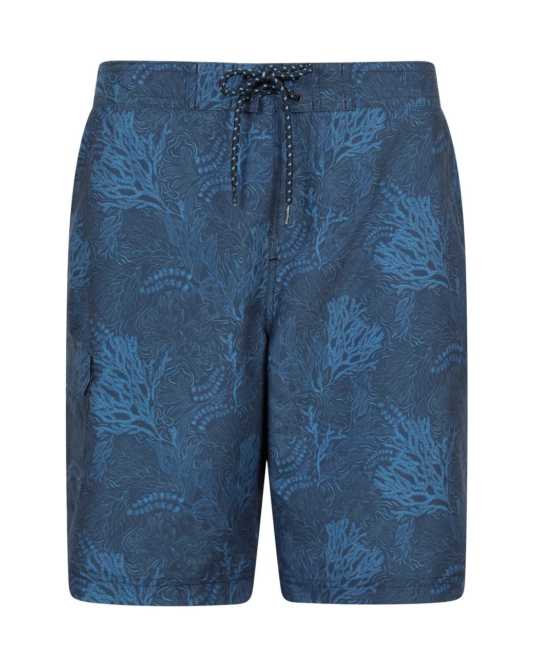 Mountain Warehouse Blue 'Ocean' Printed Boardshorts With Two Side Pockets Quick Drying Swim Shorts for men