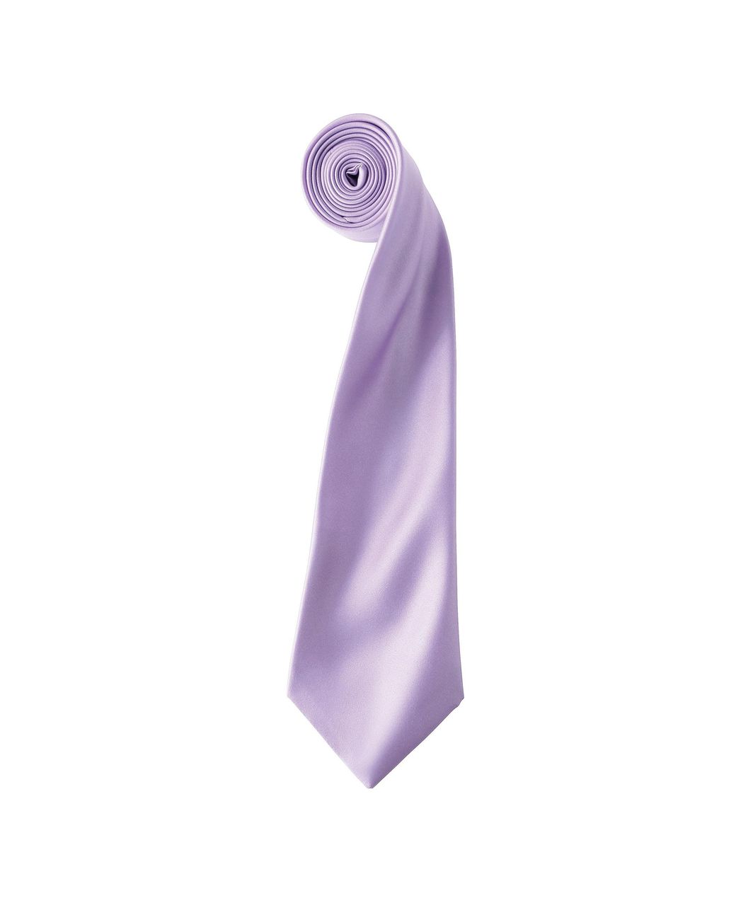 PREMIER Purple Plain Satin Tie (Narrow Blade) for men