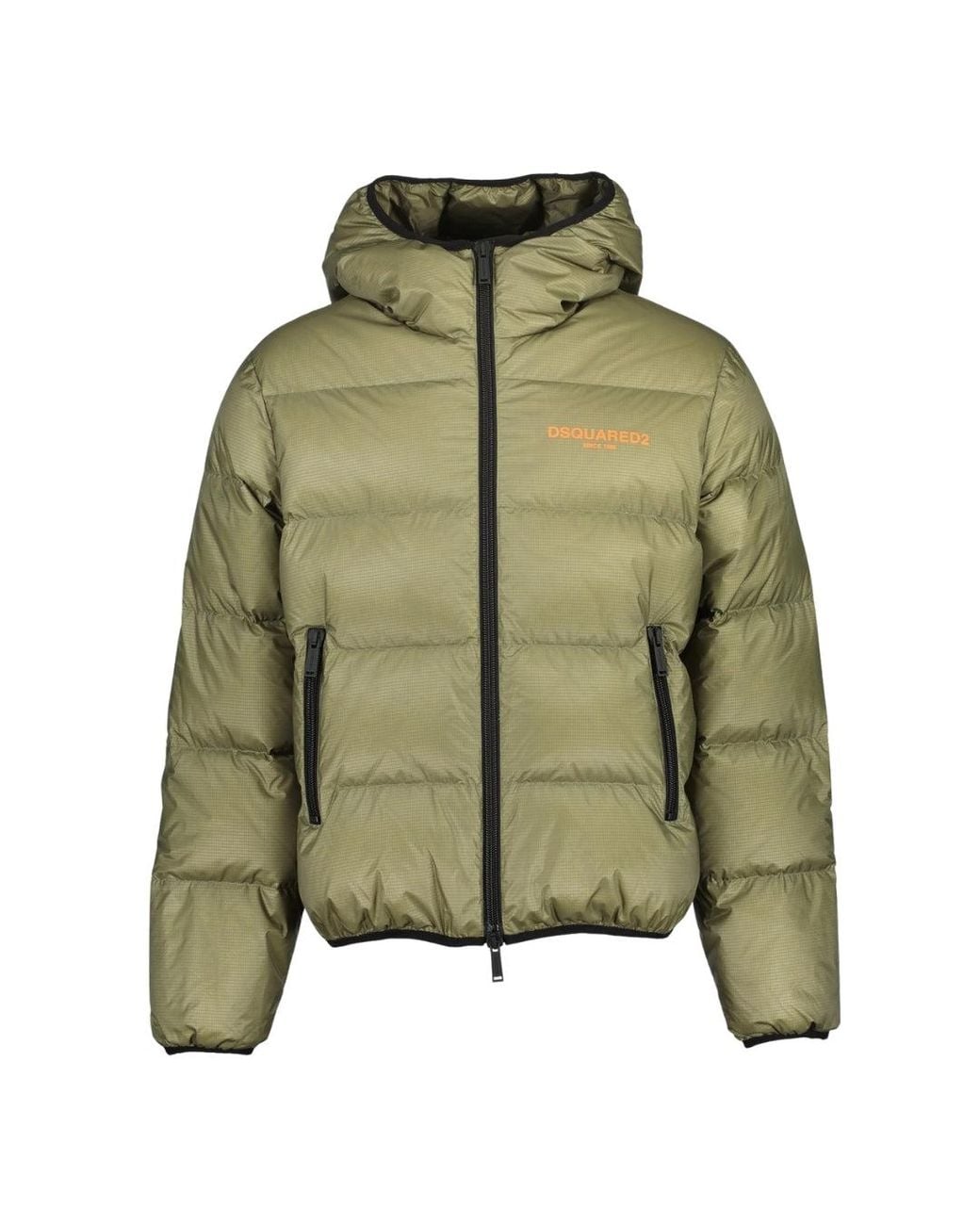 DSquared² Green Military Down Jacket for men