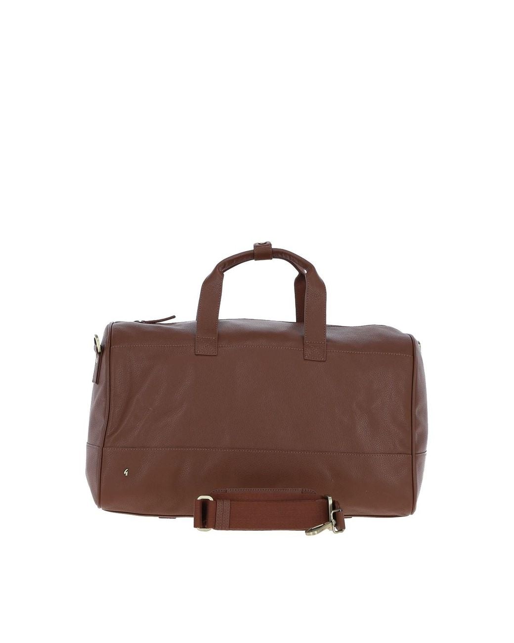 Gabicci Brown Real Leather Holdall for men