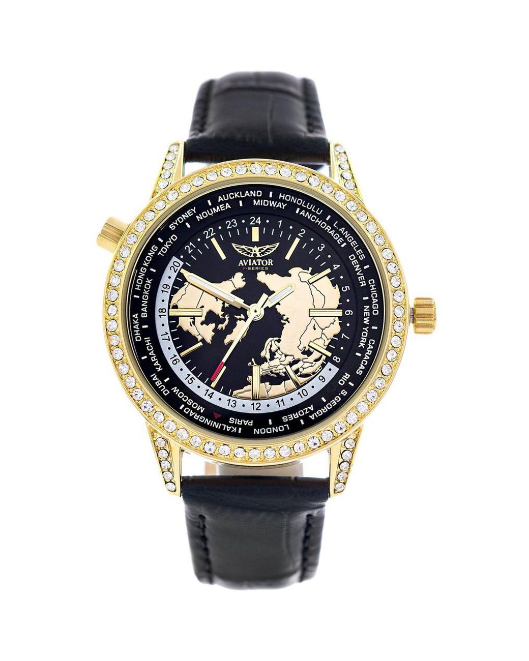 Aviator Metallic Horloge F-Series Collection Stainless Steel
