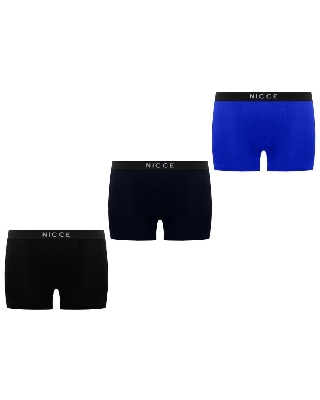 Nicce London Blue 3-Pack Alesi Multicoloured Boxer Shorts for men