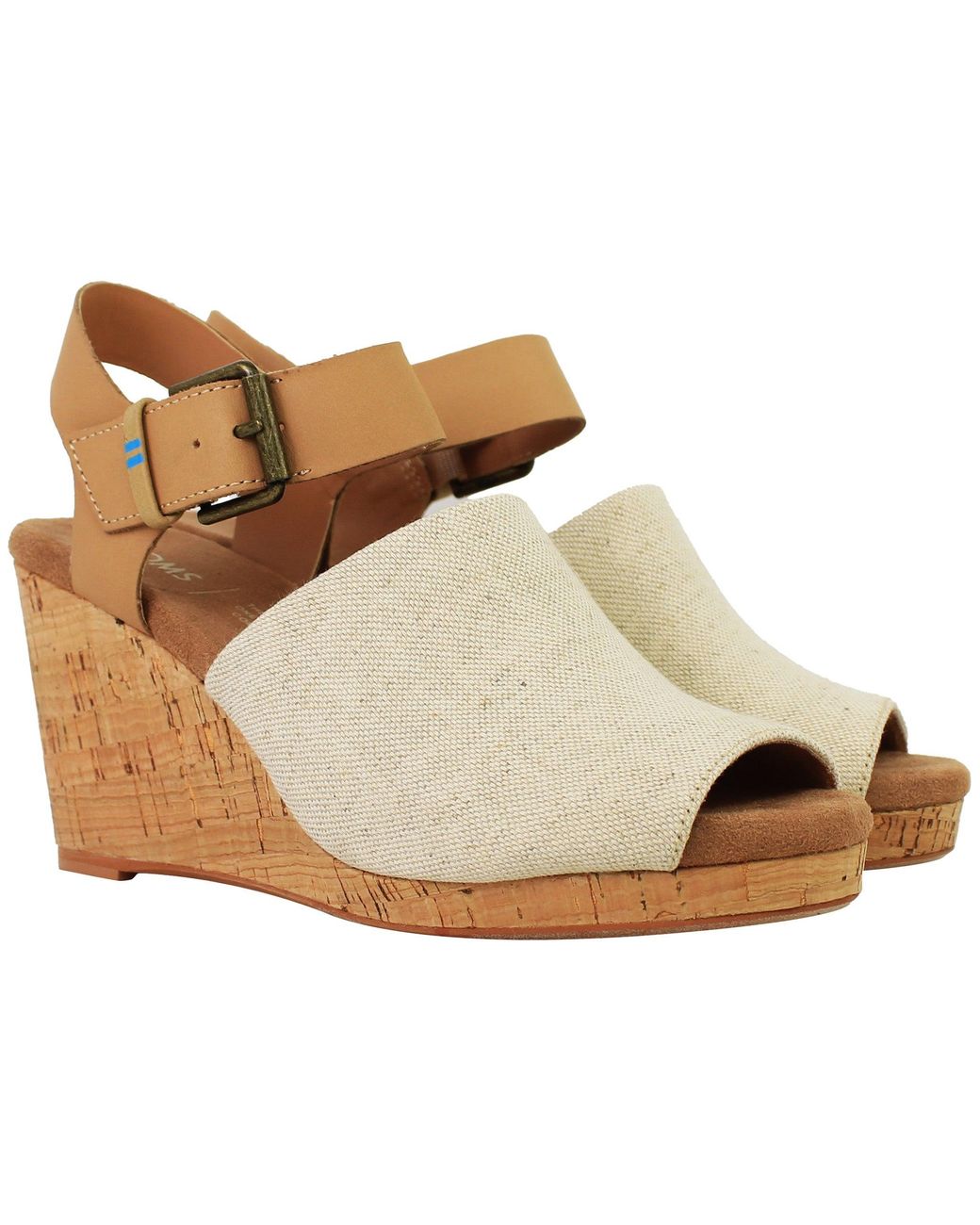 TOMS Metallic Tropez Wedges