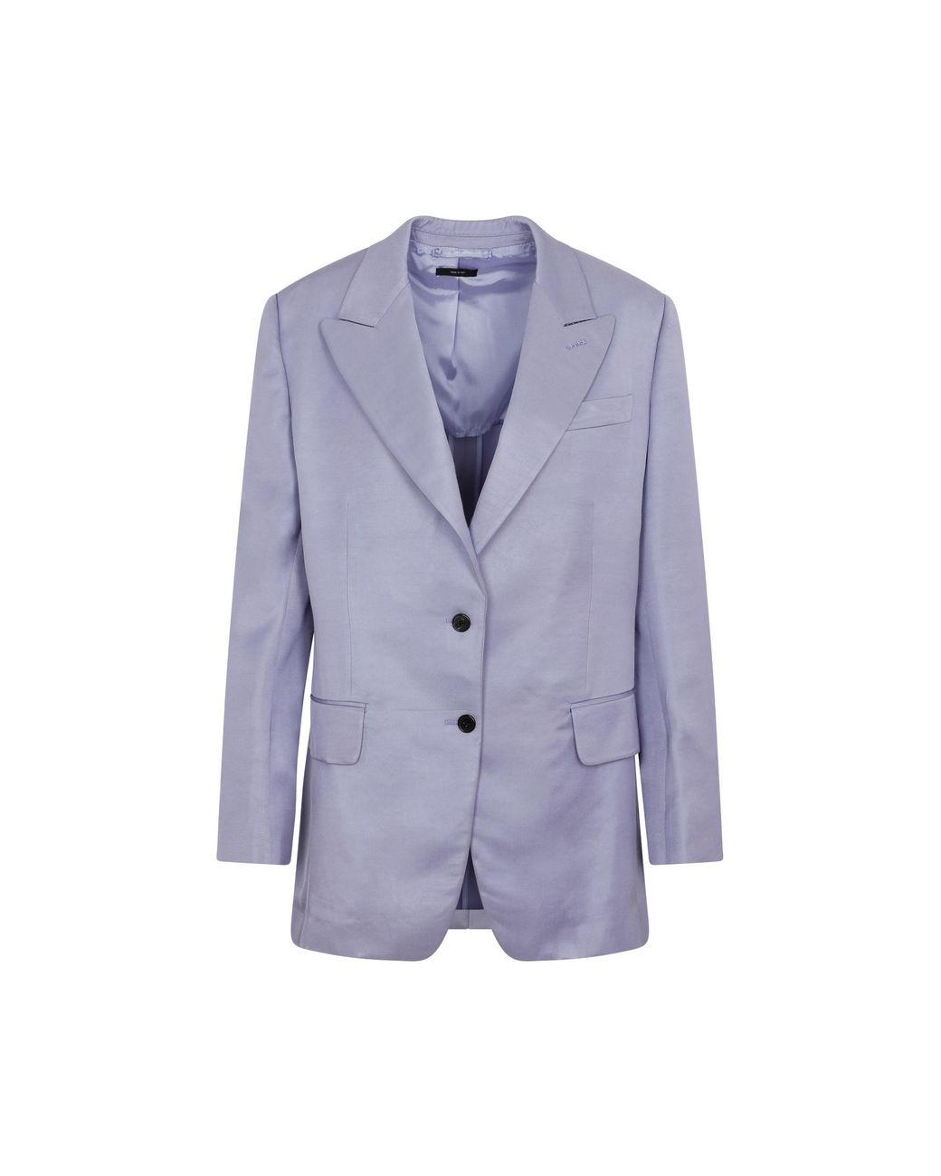 Tom Ford Blue Soft Fluid Twill Boyfriend Jacket