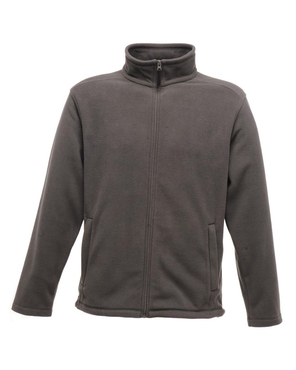 Regatta Gray Plain Micro Fleece Full Zip Jacket (Layer Lite) (Seal) for men