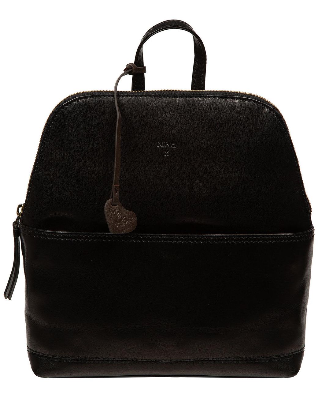 NiNa Amora Black 'Benedetta' Leather Backpack
