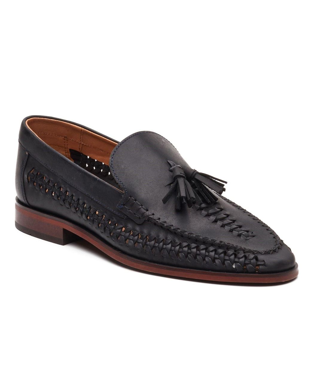 Base London Black Bracken Loafer Leather Loafers for men