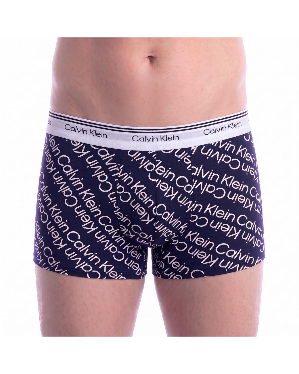 Calvin Klein Blue 3 Pack Cotton Stretch Boxer Trunks Balance Np2817A for men