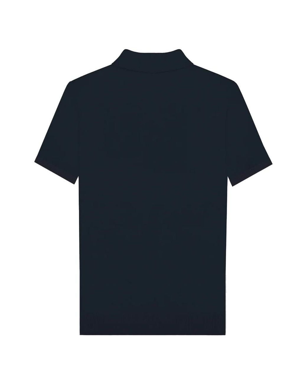Lambretta Blue Vertical Stripe Knitted Polo Shirt /Cashew/ Cotton for men
