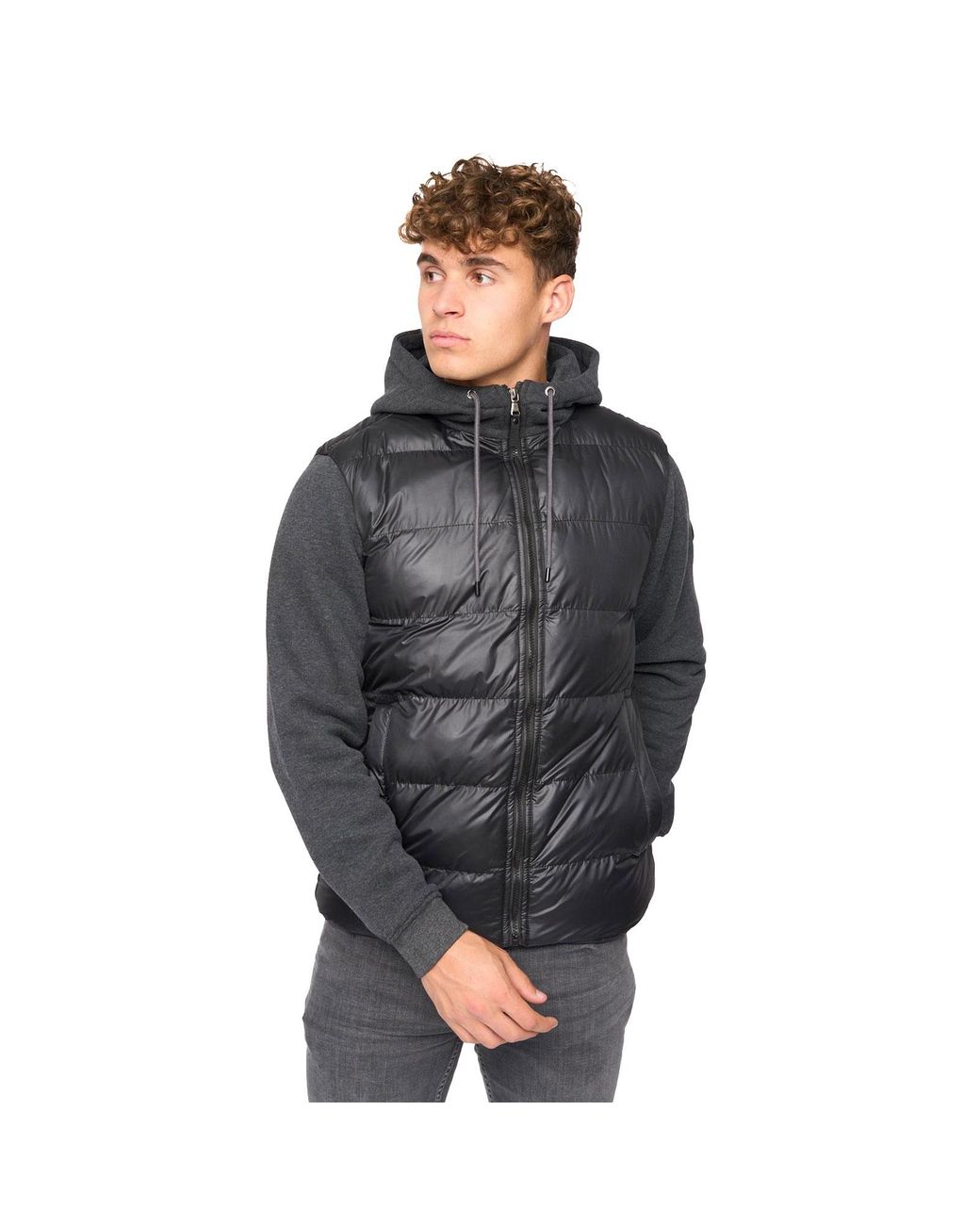 Bewley & Ritch Gray Brookes Puffer Jacket for men