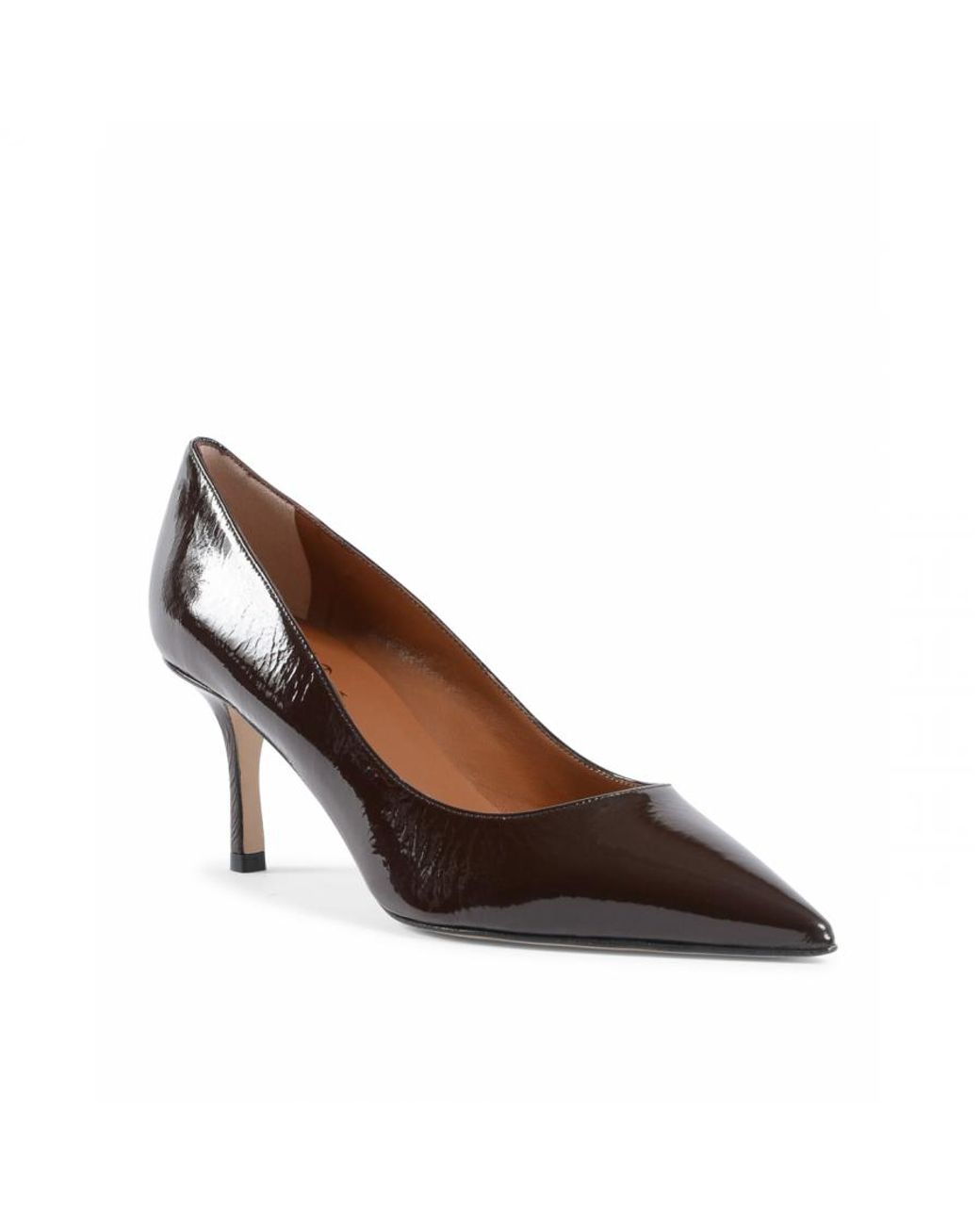 Versace 19.69 Abbigliamento Sportivo Brown 19V69 Pump Dark Ines65 Patent Leather