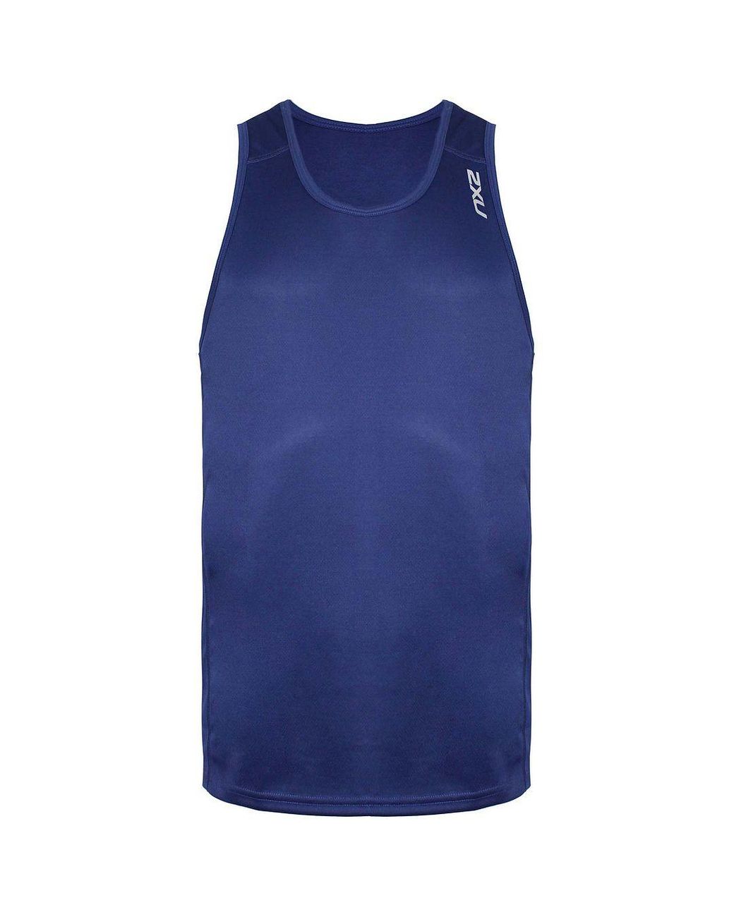 2xu Blue Bsr Active Singlet Top Nylon for men