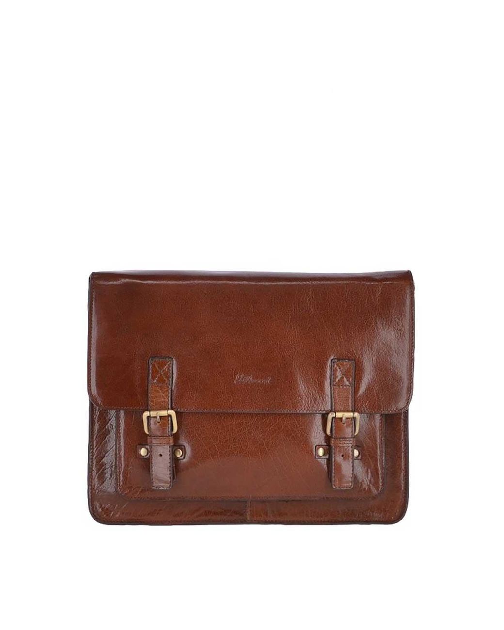 Ashwood Leather Brown 'Riccardo' Carry All Real Messenger Bag for men