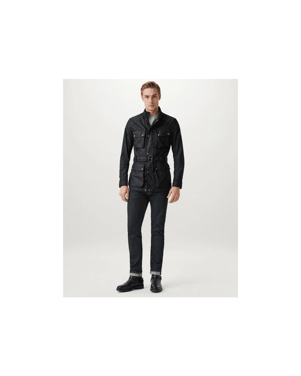 Belstaff White Trialmaster Waxed Jacket for men