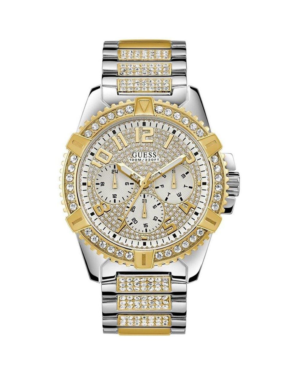 Guess Metallic W0799G4 Tone Frontier Watch for men