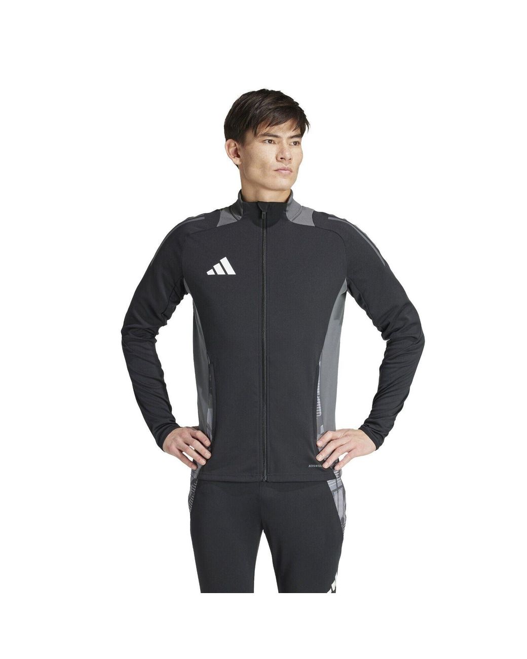 Adidas Black Tiro 24 Competition Zip Tracksuit Drill Top Ip1870 for men