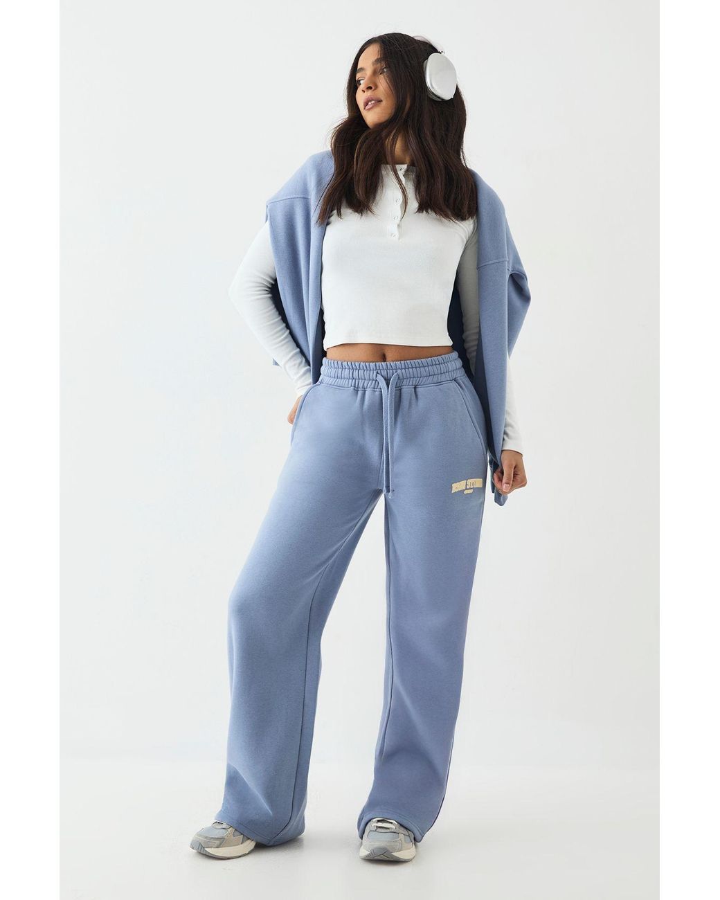 DSGN Studio Blue Oversized Hooded Tracksuit