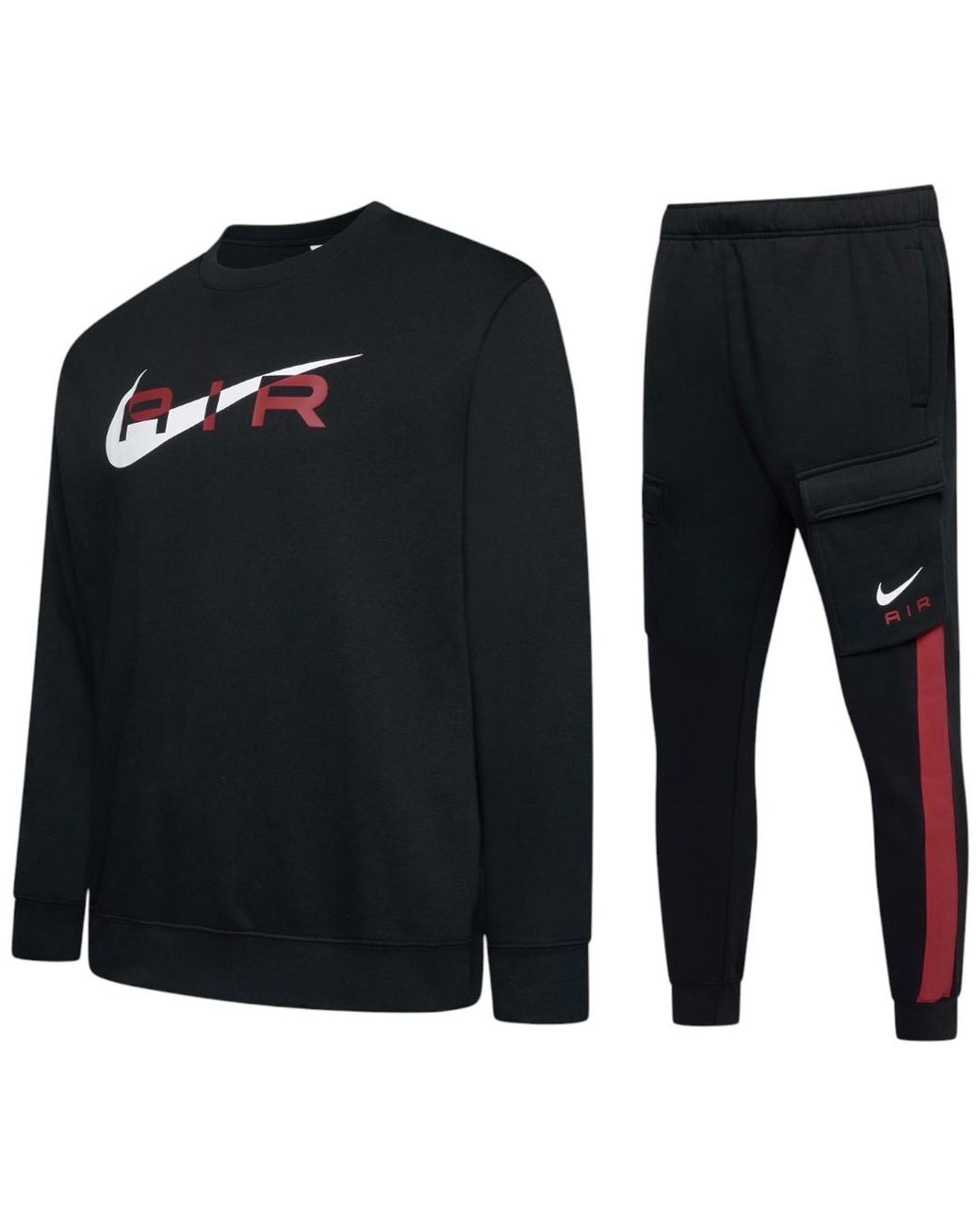 Nike Black Air Tracksuit Set Cotton for men