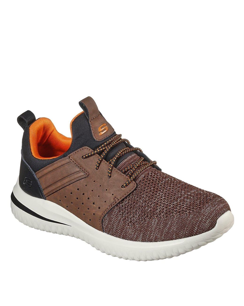 Skechers Brown Low Top Sneakers 3.0 for men