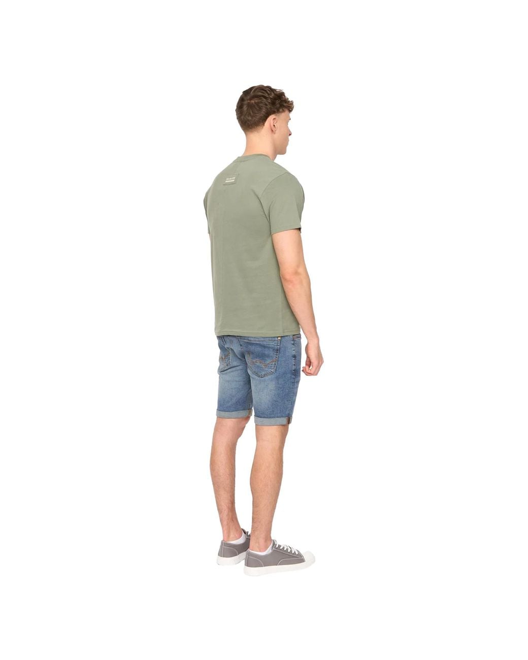 Duck and Cover Green Lynnfold Cotton Everyday T-Shirt for men