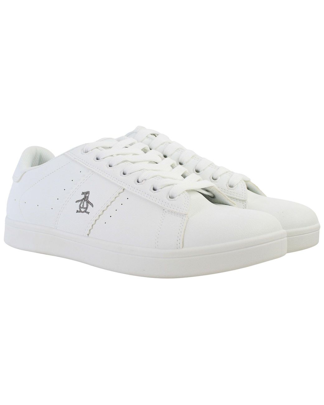 Original Penguin White Steadman Trainers for men