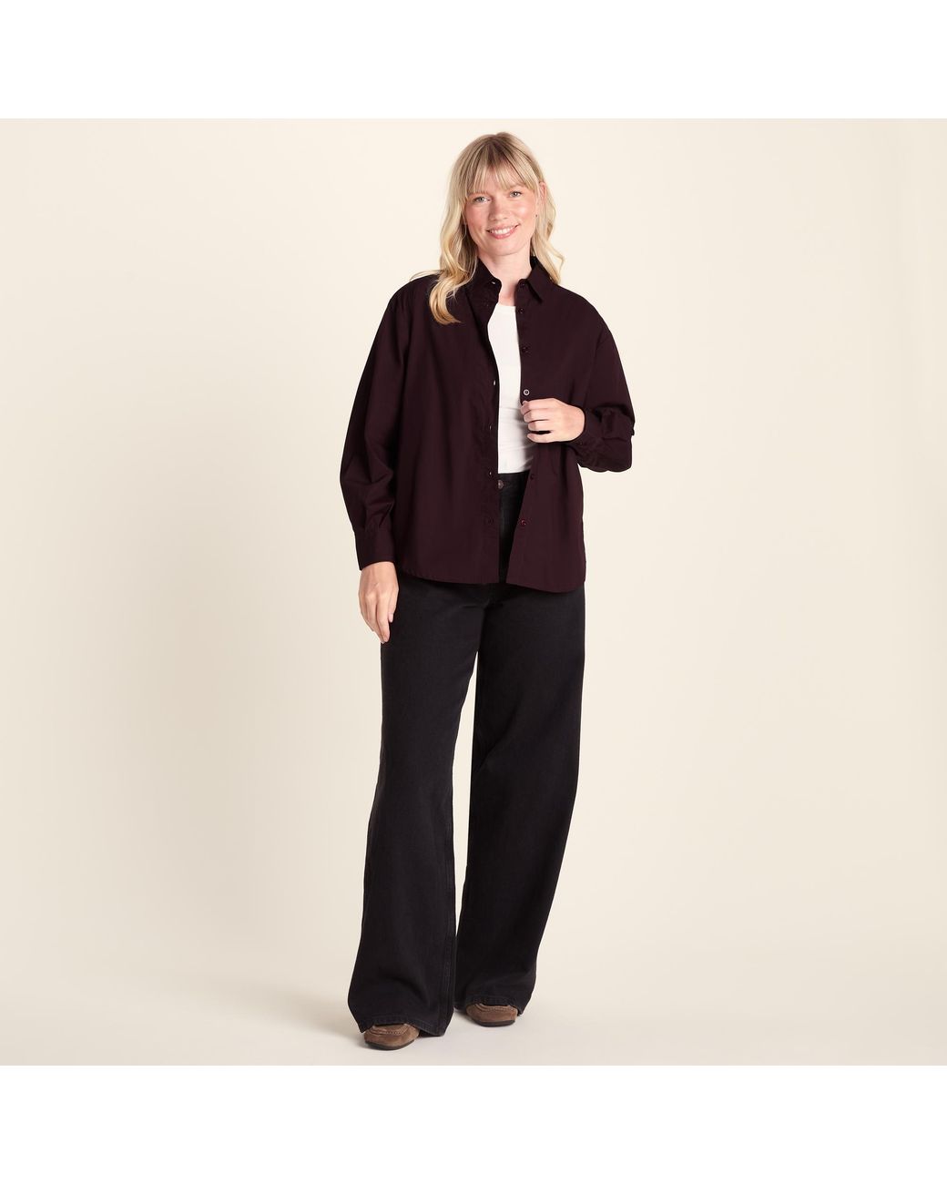 TOG24 Black Marnie 100% Cotton Oversized Shirt
